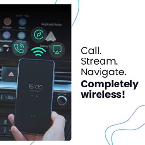 AAWireless 2022 - Wireless Android Auto Dongle - Connects Automatically to Android Auto - Easy Plug and Play Setup - Free Companion App