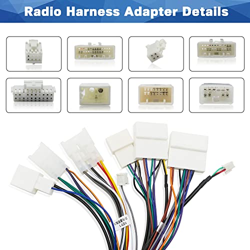 for Toyota Radio Wiring Harness Adapter - Android Car Stereo Radio Wiring Harness with CANBUS USB SWC Reversing Input