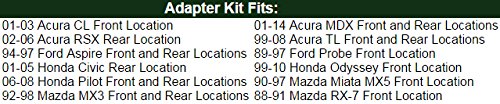 Exact Fit Speaker Adapter Spacer Rings For Select Acura, Fits Ford, Fits Honda, And Mazda Vehicles - 5" Cutout - SAK056_5-1 Pair