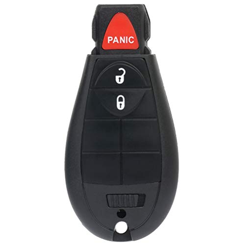 cciyu X 1 Flip Key Fob with Key Blade 3 buttons Replacement for 13 14 15 16 17 Ram 1500 2500 3500 4000 4500 5500 3.0L 3.6L 5.7L 6.4L 6.7L Series with FCC GQ4-53T