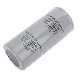 600MFD Motor Starting Capacitor 43x102mm Round Running Capacitor for Electric Motor and Fan, CD60 125VAC