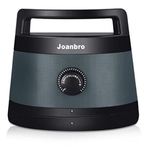 joanbro ts1d 2.4ghz portable wireless speakers for tv for seniors and hard of hearing, optical/rca/aux supported, voice highlighting and tone control, 100ft long range tv speaker
