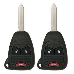 keyless2go replacement for keyless entry remote car key vehicles that use 3 button m3n5wy72xx – 2 pack