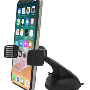 Bracketron Mi-T Grip Dash Window Car Mount Phone Holder Cradle Hands Free Law Compatible iPhone X Max R 8 Plus 7 SE 6s 6 5s Samsung Galaxy S9 S8 S7 S6 Note Google Pixel 2 XL LG Nexus Nokia BT1-755-2