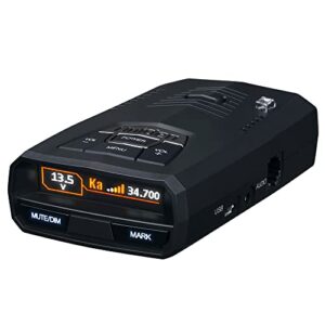 UNIDEN R4 Extreme Long-Range Laser/Radar Detector, Record Shattering Performance, Built-in GPS w/AUTO Mute Memory, Voice Alerts, Red Light & Speed Camera Alerts, Multi-Color OLED Display (Renewed)