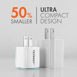 Tenergy USB-C Charger with PD 20W, Fast Charging iPhone 12/12 Mini / 12 Pro / 12 Pro Max / 11, Galaxy, Pixel 4/3, iPad Pro (Cable not Included)