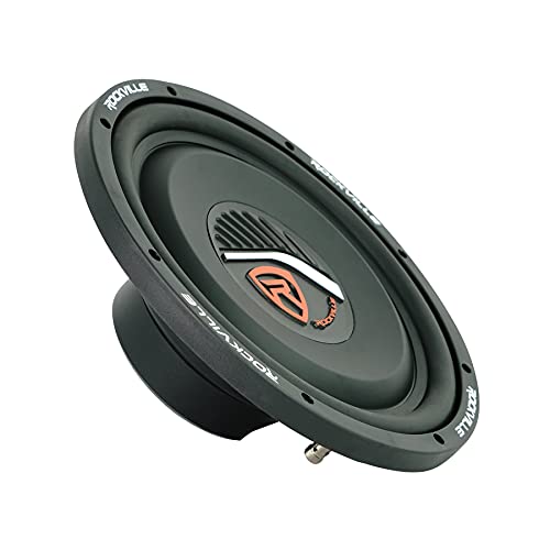 Rockville W12T4S4 12" Shallow Mount 1400w Peak Car Subwoofer 4-Ohm Sub 350w RMS CEA Rated