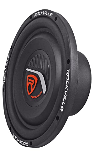 Rockville W12T4S4 12" Shallow Mount 1400w Peak Car Subwoofer 4-Ohm Sub 350w RMS CEA Rated