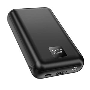 vencede rechargeable battery, 16000mah fast charge power bank with usb a and usb c ports, portable charger with led digital screen for heated vest