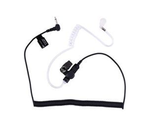 ks k-storm 1 pin 3.5mm receiver/listen only surveillance acoustic tube earpiece compatible with two-way radios