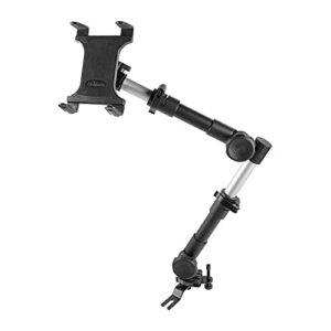 heavy duty tablet truck mount | telescoping 20″-30″ seat rail mount | works with most trucks and vehicles with accessible floor bolt