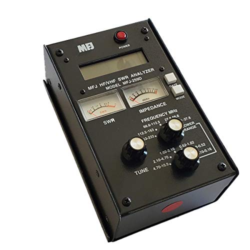 MFJ-259D MFJ259D Original MFJ Enterprises Antenna Analyzer, VHF/220 MHz (100-160 KHz, 280-520 KHz, .53-230 MHz) - Replaces MFJ-259C