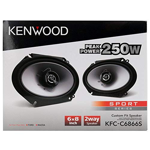 Kenwood KFC‑C6866S 6x8 2‑Way 250 Watt Car Stereo Speakers - Pair
