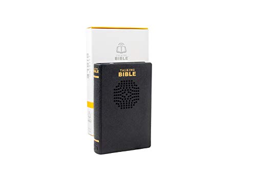 Talking Bible - Electronic Holy Bible Audio Player in English for Seniors, Kids and The Blind, Solar Powered, ESV (English Standard Version), Black