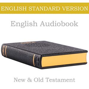 Talking Bible - Electronic Holy Bible Audio Player in English for Seniors, Kids and The Blind, Solar Powered, ESV (English Standard Version), Black