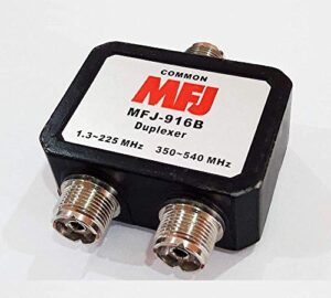 mfj enterprises original mfj-916b 1.8-225, 350-540 mhz duplexer – so-239