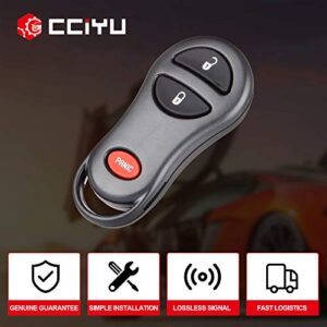 cciyu 1PC 3 Buttons Keyless Entry Remote Fob Replacement fits for Dodge for Jeep (GQ43VT9T)