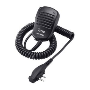 icom hm-158la compact speaker mic w/alligator clip