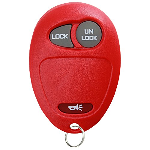 KeylessOption Keyless Entry Remote Car Key Fob for Colorado Venture Canyon Hummer H3 L2C0007T -Red