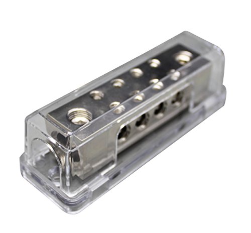 0/2 Gauge to 8 X 8 Gauge Power/Ground Distribution Block Nickel Plated PD-15N