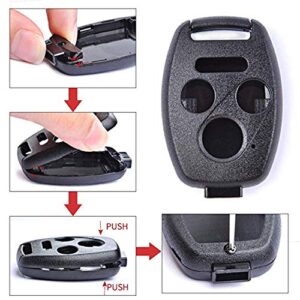 Replacement for 3+1 Buttons Keyless Entry Remote Honda Key Fob Case Fit for Honda 2008-2012 Accord 2006-2013 Civic EX 2009-2015 Pilot Fit for Honda 2008-2012 Accord 2006-2013 Civic EX 2009-2015 Pilot