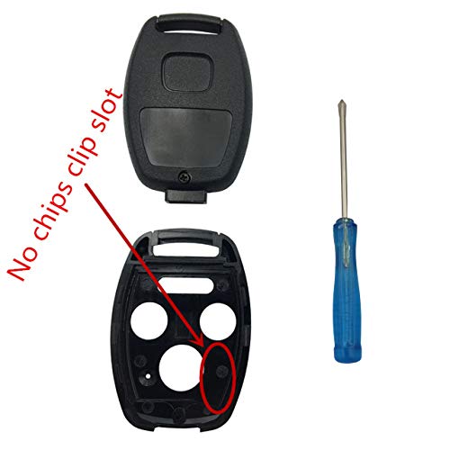 Replacement for 3+1 Buttons Keyless Entry Remote Honda Key Fob Case Fit for Honda 2008-2012 Accord 2006-2013 Civic EX 2009-2015 Pilot Fit for Honda 2008-2012 Accord 2006-2013 Civic EX 2009-2015 Pilot