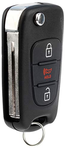 KeylessOption Keyless Entry Car Remote Flip Key Fob Ignition for Kia Soul Sportage with High Security Key Blade