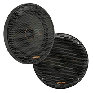 kicker 47ksc6504 ks series 6.5″ coaxial speakers with .75″ tweeters, 4ohm
