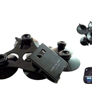 Noa Store R1 R3 Windshield Mount Bracket + 6 Black Suction Cups Compatible with Uniden Radar Detectors