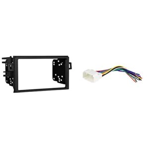 metra 95-7895 double din installation dash kit for 1998-2002 honda accord & scosche ha08b compatible with select 1998-11 honda power/speaker connector/wire harness
