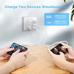 [3 Pack] European Travel Plug Adapter, JUNVANG International Power Adaptor with 20W Dual Port PD&QC 3.0 USB C Fast Charger Block for US to Most of Europe EU Germany France Italy Spain Iceland, Greece