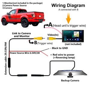 NATIKA Emblem Backup Camera for F150 F250 F350 F450(2009-2014) Flex(2009-2012) Ranger 2012 with Aftermarket Monitor No Distorted Affect Starlight Night Vision CVBS | AHD Waterproof HD Backup Camera