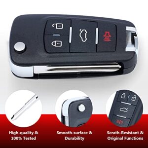 Aichiyu Modified Flip Remote Key Fob Replacement 315Mhz ID46 Chip for Chevrolet Spark 2013 2014 2015 2016 FCC ID: A2GM3AFUS03, P/N: 95233524, 42695007, 95989830