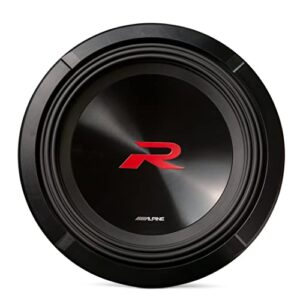 alpine r-series r2-w12d4 12 inch dual 4-ohm voice coils subwoofer with 750w rms