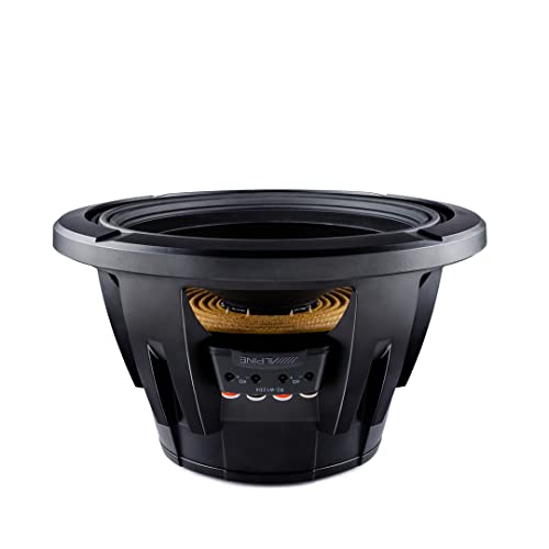 Alpine R-Series R2-W12D4 12 Inch Dual 4-Ohm Voice Coils Subwoofer with 750W RMS