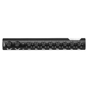 DS18 EQX7 Equalizer 7 Bands with auto Hi/Lo line Selector, Two Rear inputs (Main and Aux), 8 Volts Front, Rear and Sub Output