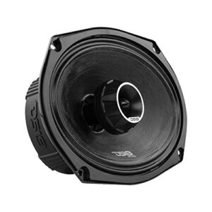 ds18 pro-zt69 6×9-inch 2 way pro audio midrange speakers with built-in bullet tweeter 4-ohms 550w max 275w rms water resistant – red metal mesh grill included (1speaker)