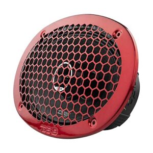 DS18 PRO-ZT69 6x9-Inch 2 Way Pro Audio Midrange Speakers with Built-in Bullet Tweeter 4-Ohms 550W Max 275W RMS Water Resistant - Red Metal Mesh Grill Included (1speaker)