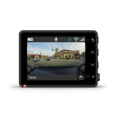 Garmin Dash Cam 67W, 1440p, 180-degree FOV, Remotely Monitor Your Vehicle and Signature Series Cloth