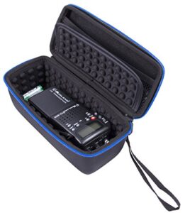 casematix radio case compatible with cb radios midland 75822, uniden bc75xlt, midland 75785 or uniden bcd436hp 40 channel cb 2 way radio, must remove antennae, includes case only
