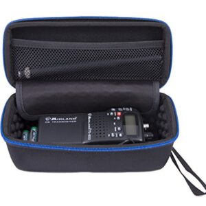 CASEMATIX Radio Case Compatible with CB Radios Midland 75822, Uniden BC75XLT, Midland 75785 or Uniden BCD436HP 40 Channel CB 2 Way Radio, Must Remove Antennae, Includes Case Only