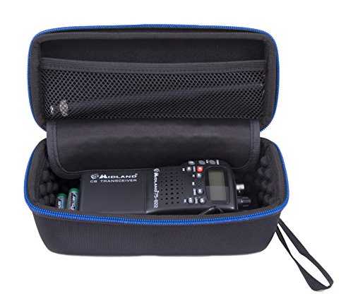 CASEMATIX Radio Case Compatible with CB Radios Midland 75822, Uniden BC75XLT, Midland 75785 or Uniden BCD436HP 40 Channel CB 2 Way Radio, Must Remove Antennae, Includes Case Only