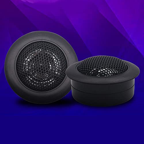 CYDZSW 1 Inch Tweeters for Car Audio,Door Speakers,Super Tweeter Pods Component Cars Parts Black(Pair),CT-001,Wired Connection