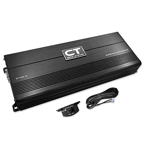 CT Sounds CT-1500.1D Compact Class D Car Audio Monoblock Amplifier, 1500 Watts RMS