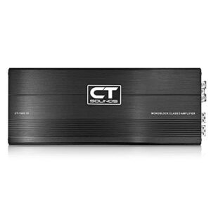 CT Sounds CT-1500.1D Compact Class D Car Audio Monoblock Amplifier, 1500 Watts RMS