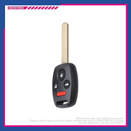 OCESTORE N5F-A05TAA Car Key Fob Keyless Control Entry Remote N5F-S0084A 4 Button Vehicles Replacement Compatible with Ci vic N5F-S0084A 35111-SVA-306 Key Fob 35118-TR0-A00