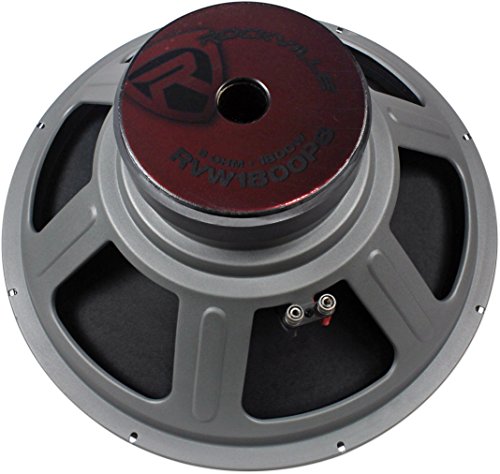 Rockville RVW1800P8 1800w 18" Raw DJ Subwoofer 8 Ohm Sub Woofer 107OZ Magnet