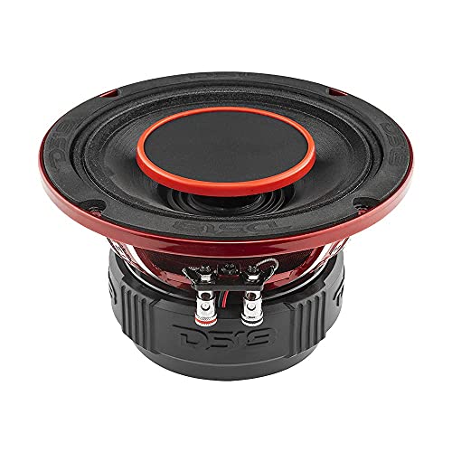 DS18 PRO-HY6.4B 6.5" Hybrid Mid-Range Car Audio Loudspeaker with 1" VC Built-in Compression Driver Horn and Water Resistant Cone 450W Max 225W RMS 4 Ohms (1 Speaker)