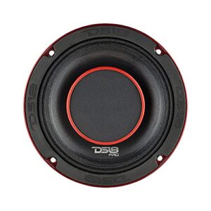 DS18 PRO-HY6.4B 6.5" Hybrid Mid-Range Car Audio Loudspeaker with 1" VC Built-in Compression Driver Horn and Water Resistant Cone 450W Max 225W RMS 4 Ohms (1 Speaker)
