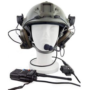 【Z-TAC Official Store】 ZTactical Comta II TacticalHeadset（Z041-FG）+ U94 zPTT Kenwoo Push-to-Talk（Z113KEN） Noise Reduction Headphones WalkieTalkie Dual zPTT for Military Radio